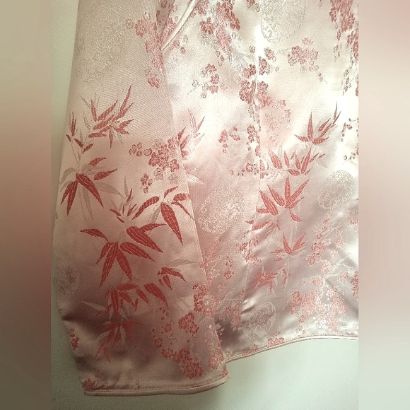 Asian Style Long Sleeve Satin Top - Picture 2 of 16